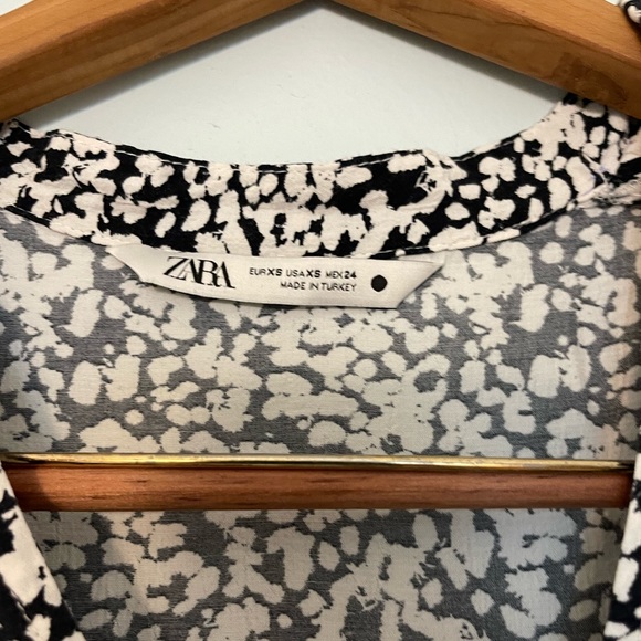 Zara Black & White Mini Dress - Picture 5 of 7